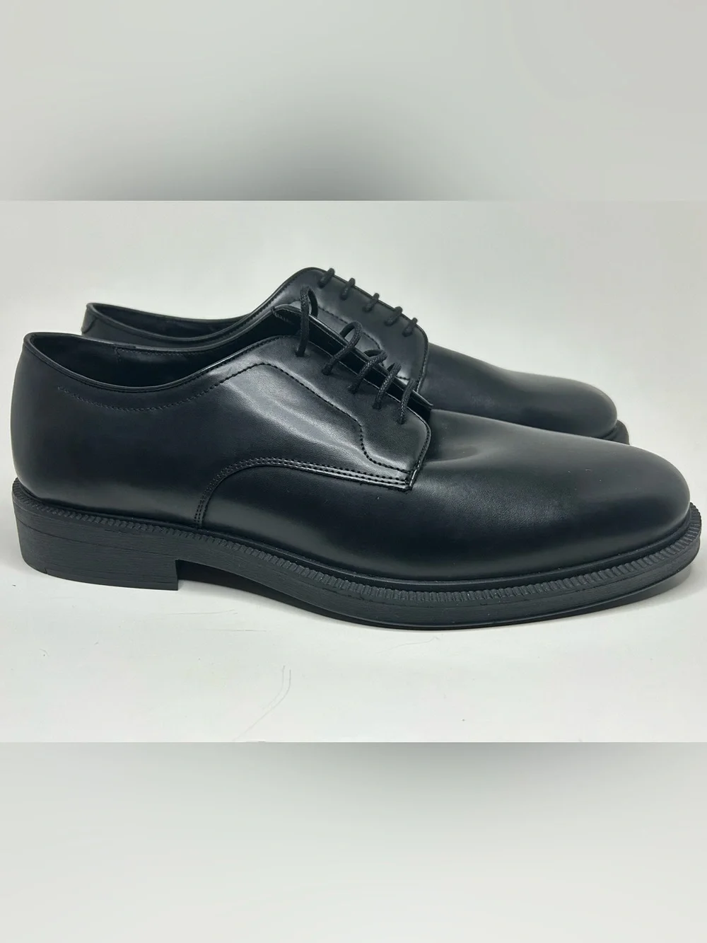 Zara Men’s Black Pointed Toe Derby Dress Shoe Size 11 (44) NWT